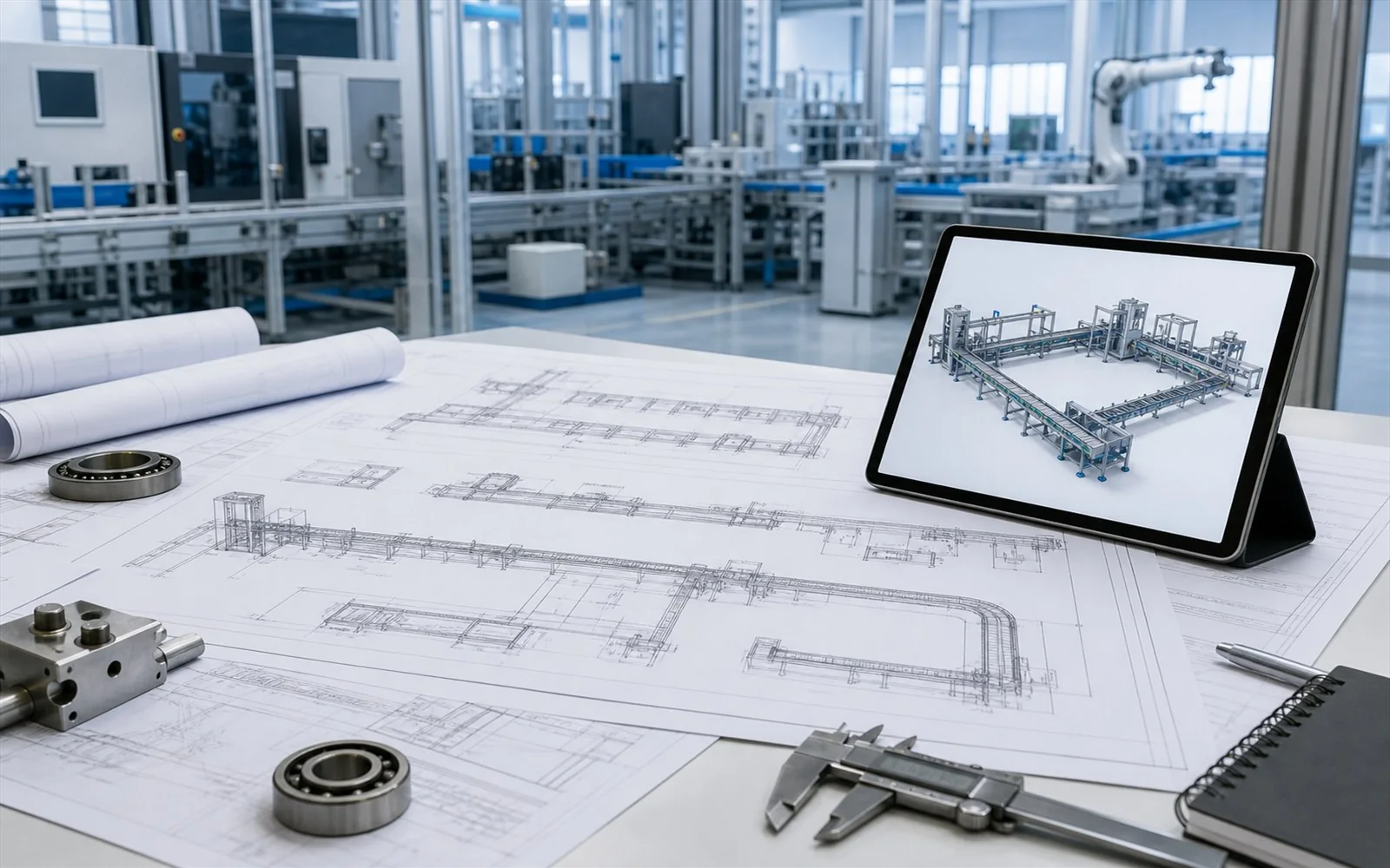 Industrial automation drawings and technical scope review